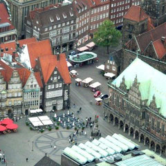 Bremen von oben - Marktplatz